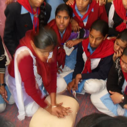 CPR training for students