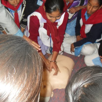CPR training for school students
