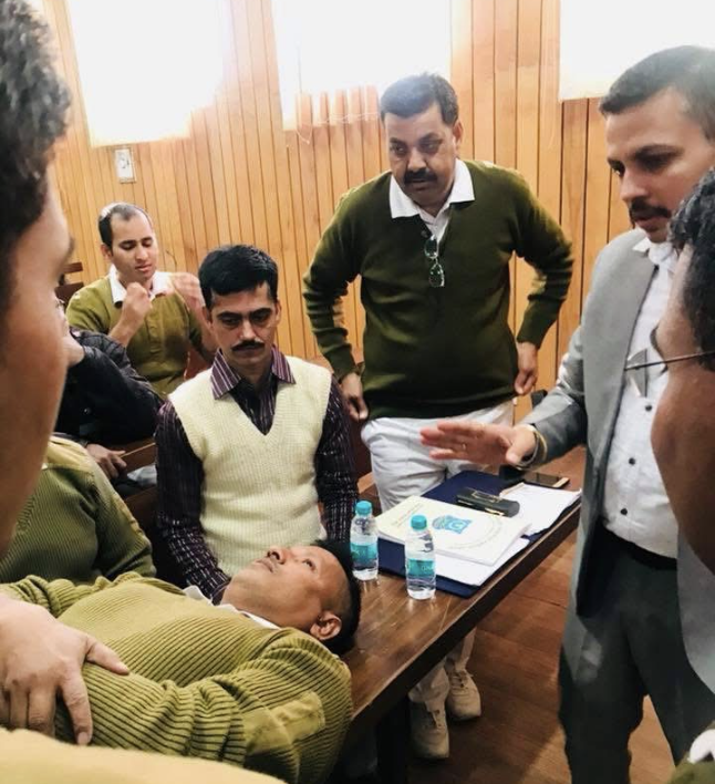 Emergency life support training